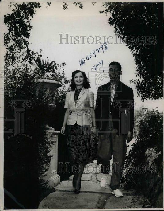 1938 Press Photo Actor Anthony Rivers & Judith Ritherford - Historic Images