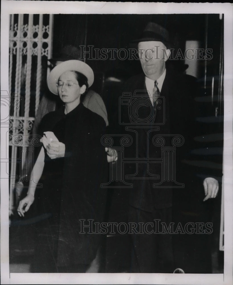 1939 Press Photo Camilla Katchki Hunter College Graduate Arrested Murder Baby - Historic Images