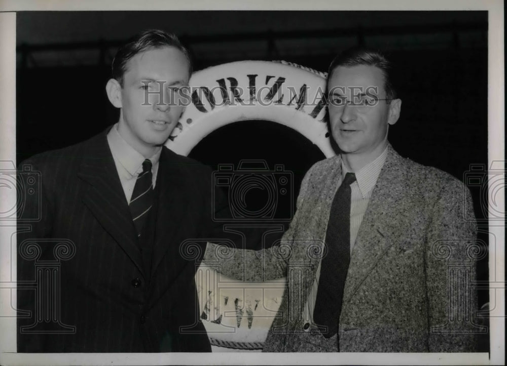 1939 Professor Charles Cotterman &amp; Professor Bronson Pirce - Historic Images