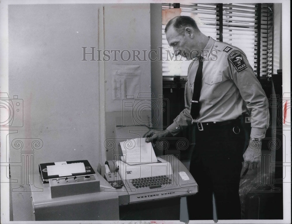 1968 Capt. Charles D. Draper Police Dept.  - Historic Images