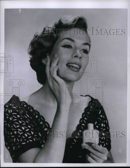 1955 Press Photo Cleansing Cream for Skin Care - nea59779 - Historic Images