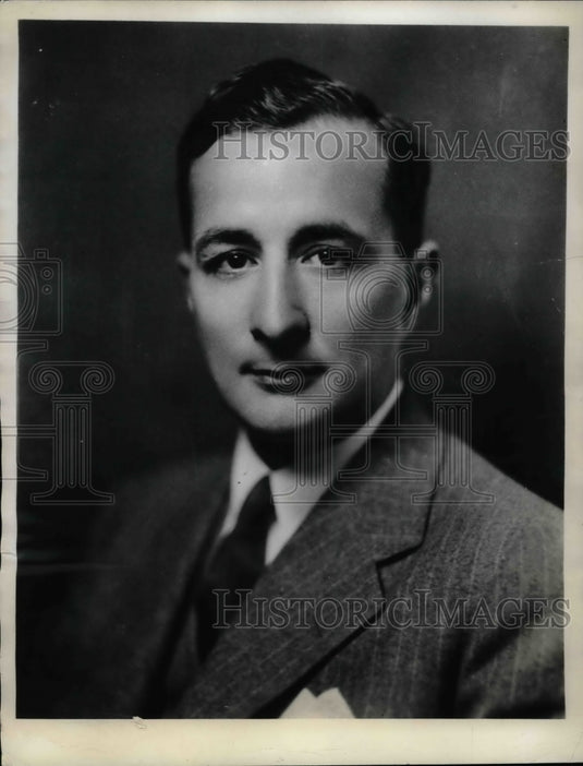 1937 Press Photo George Ketchum president of Pittsburgh publicity firm - Historic Images