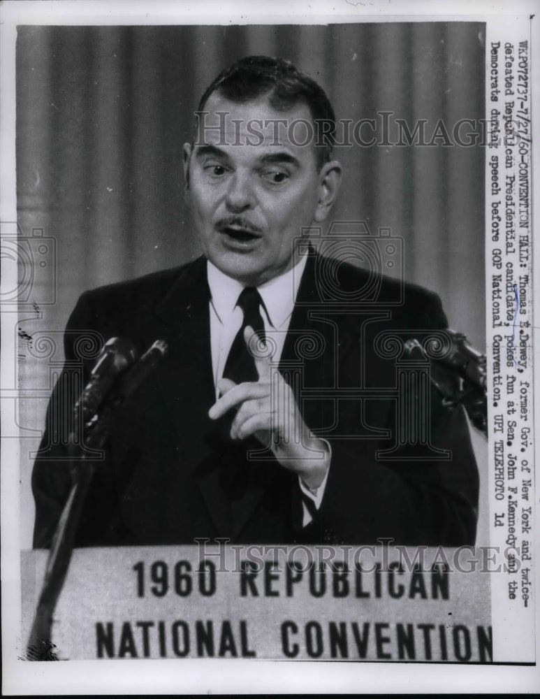 1960 Former Governor of New York Thomas Dewey  - Historic Images