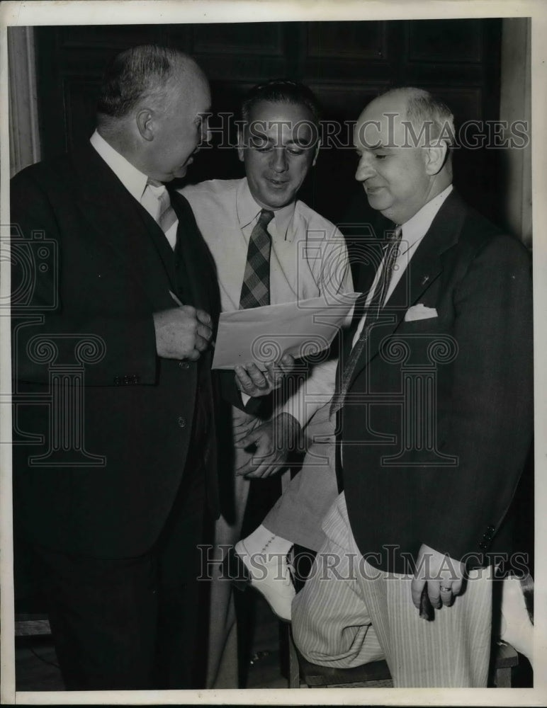 1938 Press Photo Vierling Kersey, Homer Chaillaux, Frank Samuel, Legion Heads - Historic Images