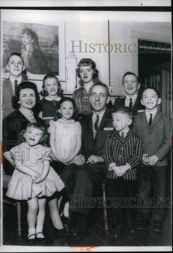 1962 Catholic Family of the Year the O&#39;Dowds  - Historic Images