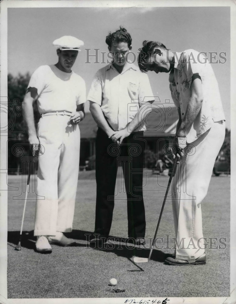 1941 National Amateur Golf Champion Dick Chapman &amp; Pro Curdy Byrd - Historic Images