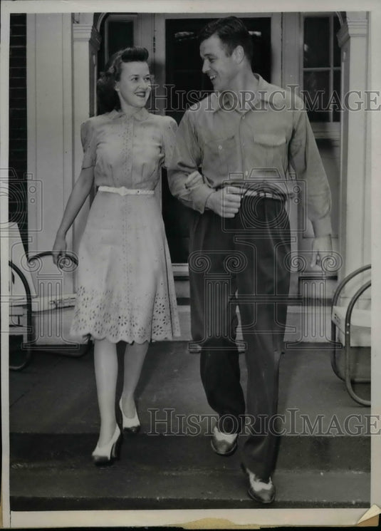 1941 Frank "Butch" Loebs, Washington Univ. Football Coach, Vera Mohr - Historic Images