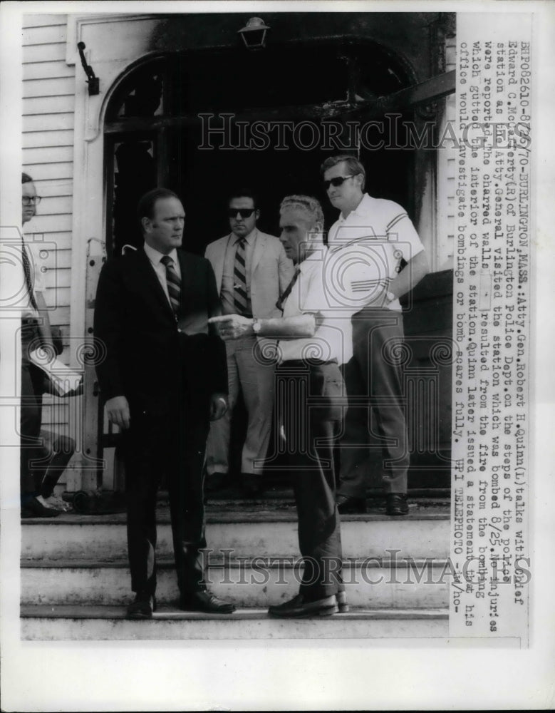 1970 Atty. Gen Robert Quinn and Cheif Edward Modafferty of the - Historic Images