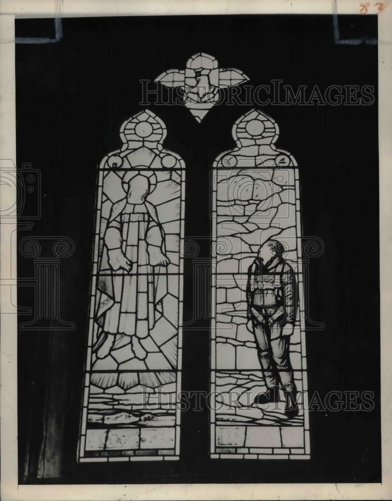 1944 Memorial Stained Glass Window  - Historic Images