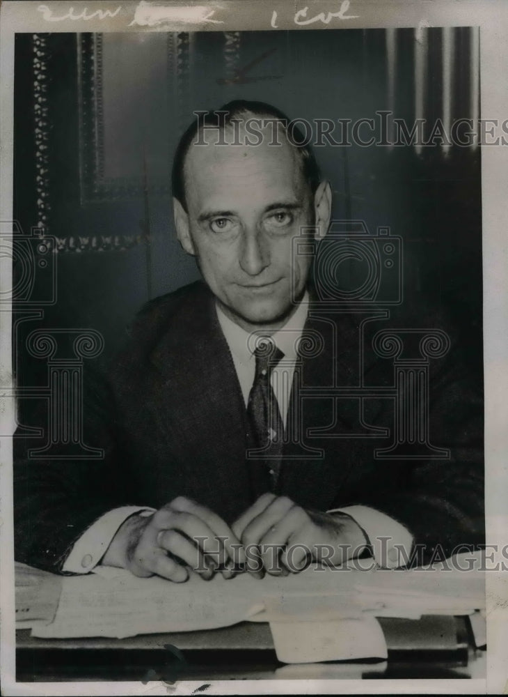 1936 Press Photo Santiago Casares Quiroga, former Minister of the Interior - Historic Images