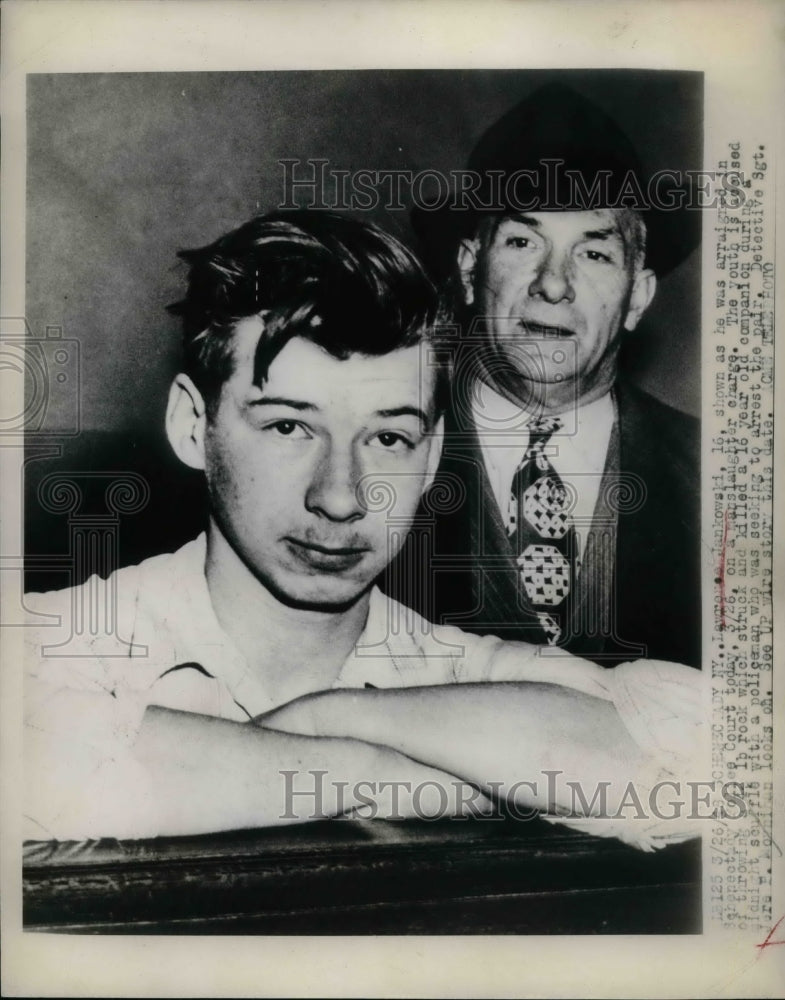1948 Lawrence Jankowski Jure Morphinhan Manslaughter Charge - Historic Images