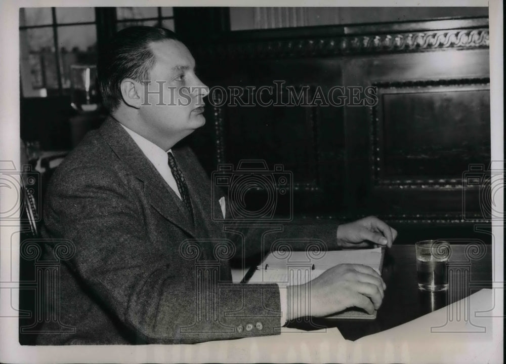 1939 Press Photo J.A. Krug Chief Power Planning Engineer - Historic Images