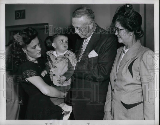 1952 Press Photo Dan A. Kimball Byron Eugene Poynter Sgt. james - Historic Images