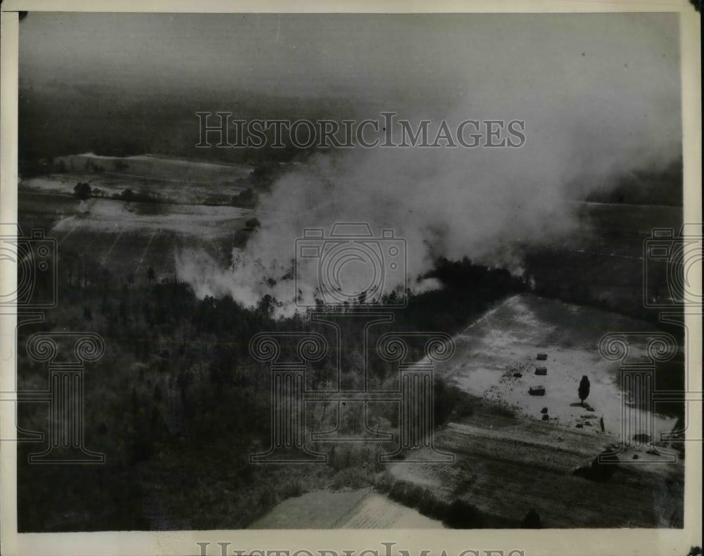 1930 Forest Fire Palmyra, New Jersy  - Historic Images