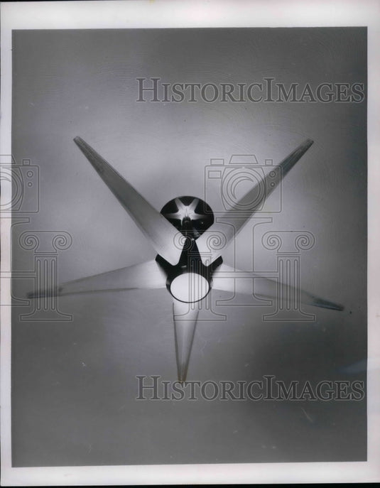 1955 Press Photo Fixture in Home of Safety Dining Area - nea60459 - Historic Images