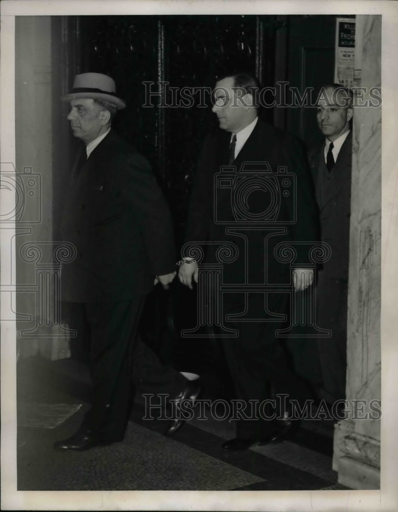 1939 Fritz Kuhn Leaving General Sessions Court  - Historic Images