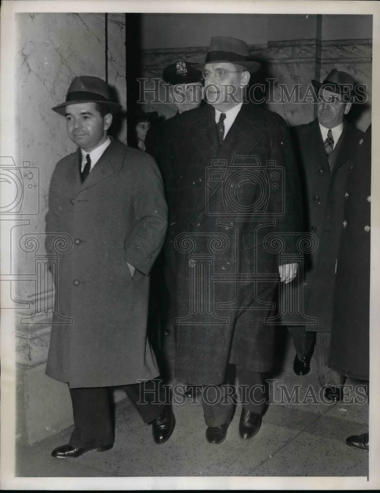 1939 Press Photo Eritz Kuhn Arriving at General Sessions Court - nea60472 - Historic Images