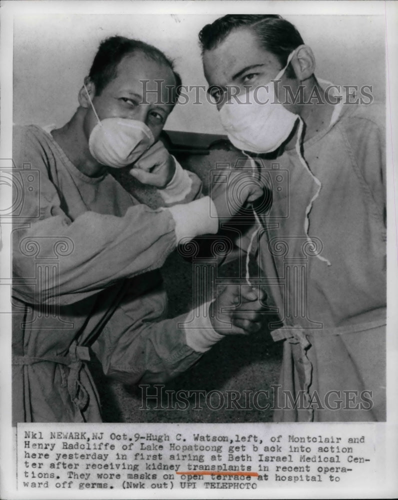 1968 Hugh Watson and Henry Radcliffe at Beth Israel Medical Center - Historic Images