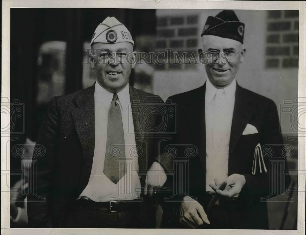 1936 Press Photo Dwight Griswald &amp; Governor Roy Cochran - nea60546 - Historic Images