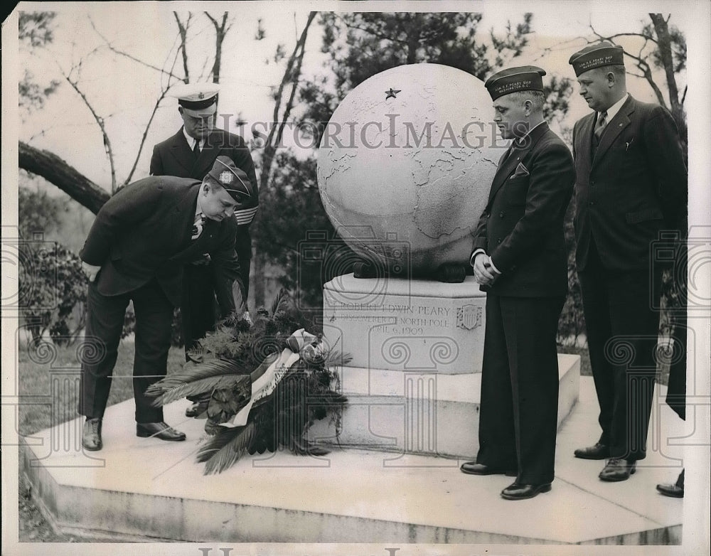 1938 Press Photo Capt. George Goodill,Chief Boatswain Mate Frank,Fred Scanlon - Historic Images