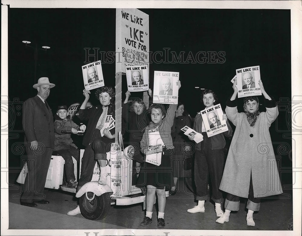 1952 School Teacher Carl H. Wilson Eisenhower Delegate Candidate - Historic Images