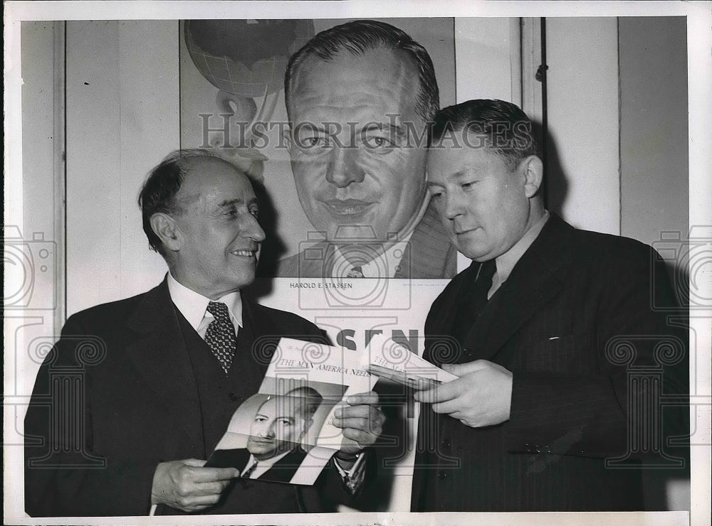 1948 Frank J. Sulloway &amp; Donald G. Matson Supporter Of Harld Stassen - Historic Images