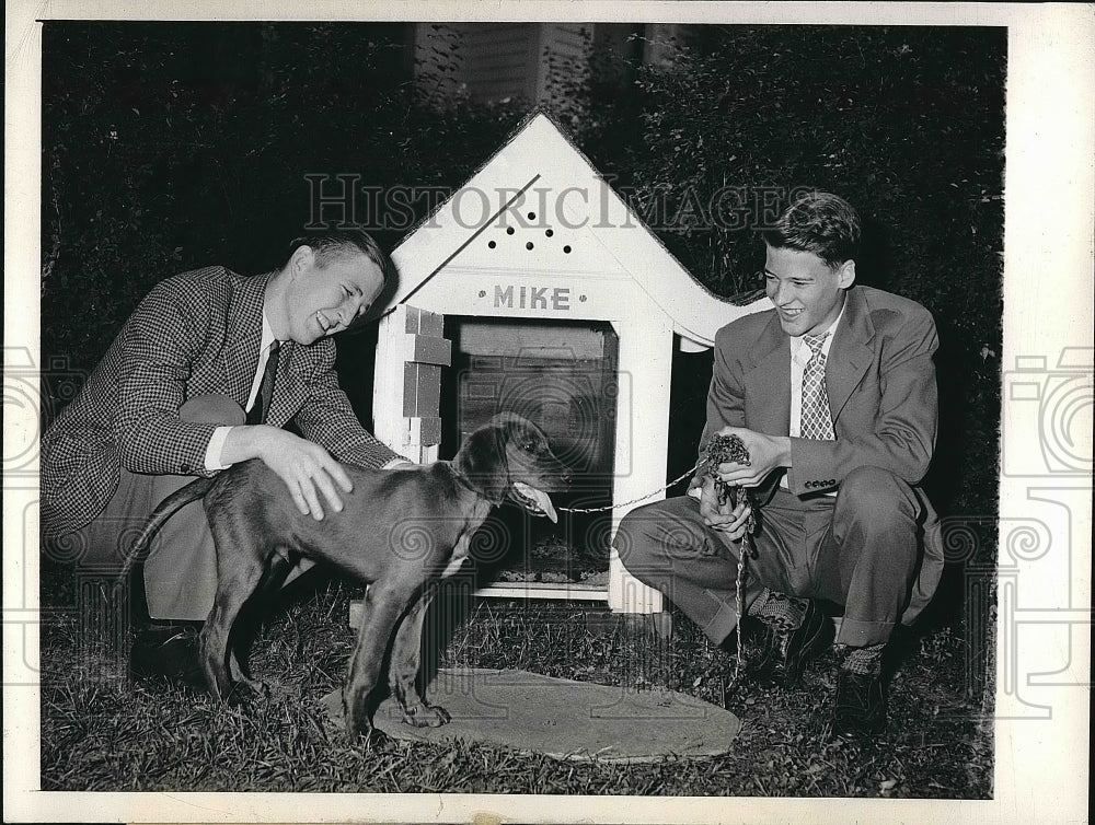 1945 Press Photo Don Sprinkle &amp; Jim Tilson Friends Of President Truman - Historic Images