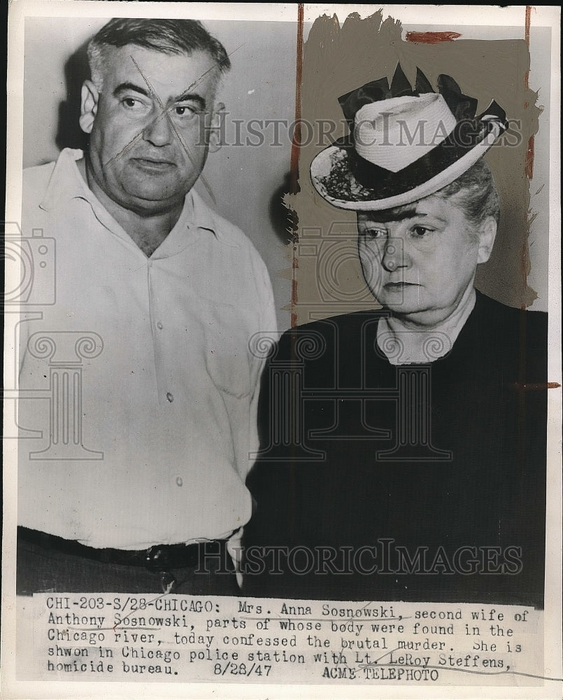 1947 Mrs. Anna Sosnowski and Anthony Sosnowski  - Historic Images
