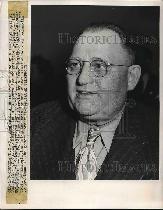 1948 Dr. Archer C. Sudan Gave Up Teaching At Chicago Medical School - Historic Images