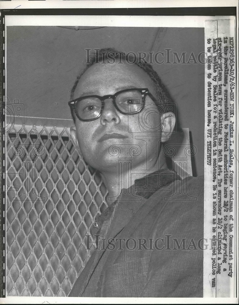 1961 Former Carolinas Communist Leader Junius Scales Surrenders - Historic Images