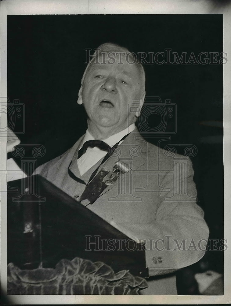 1939 United States Ambassador Josephus Daniels At Convention - Historic Images