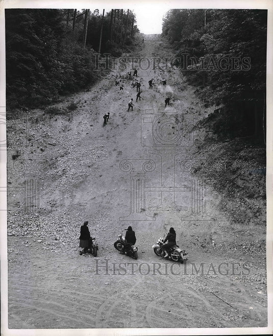 1952 Jolly Rogers lady Auxiliary on Hill  - Historic Images