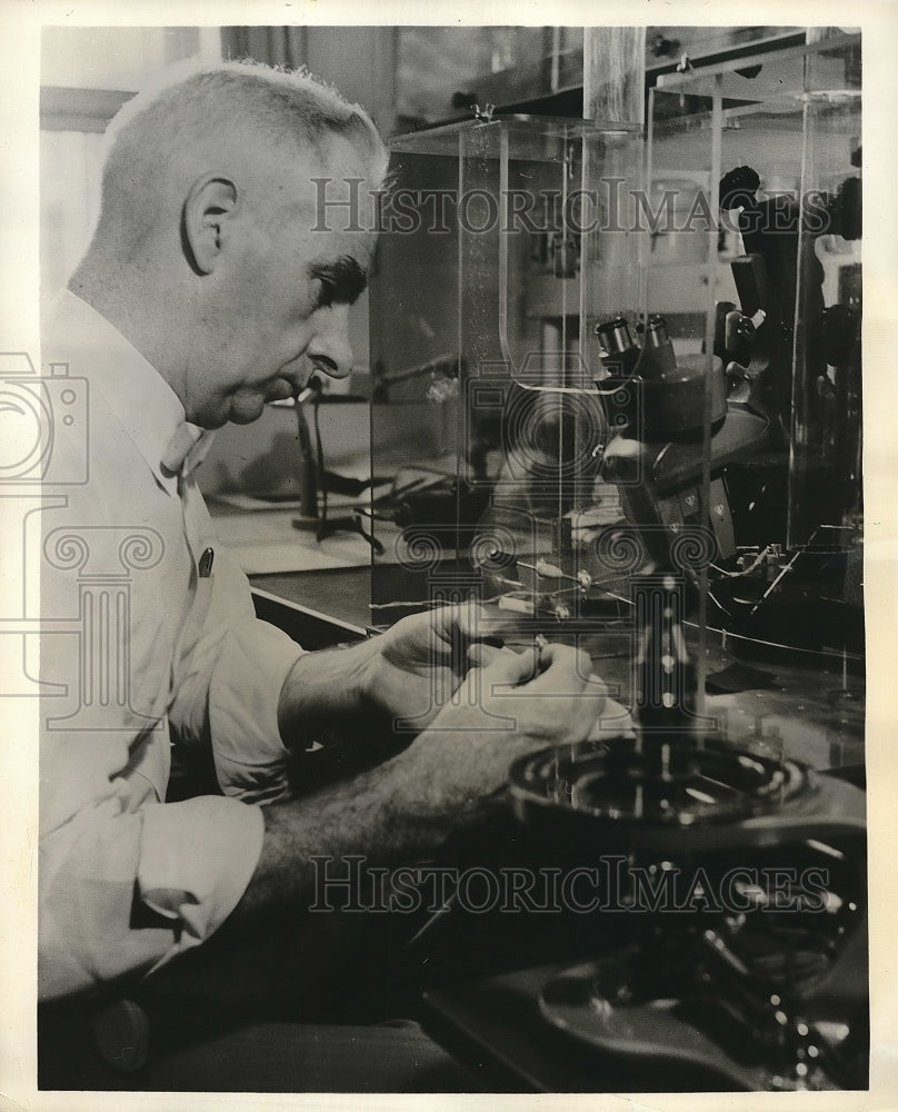 1956 Bell Telephone Laboratories Metallurgist S.M. Arnold - Historic Images