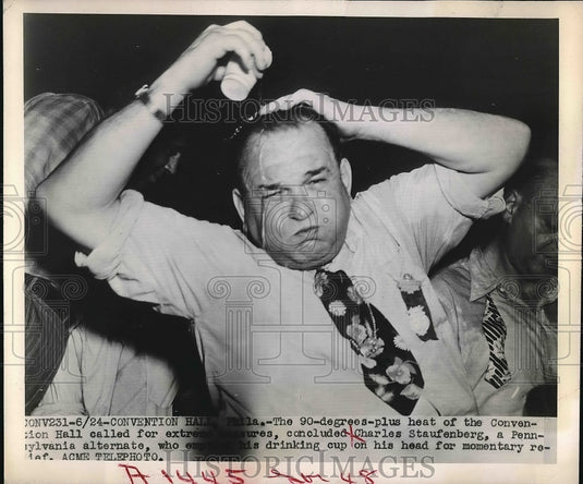 1961 Press Photo Charles Staufenberg Conventional hall 90 degrees - nea61059 - Historic Images