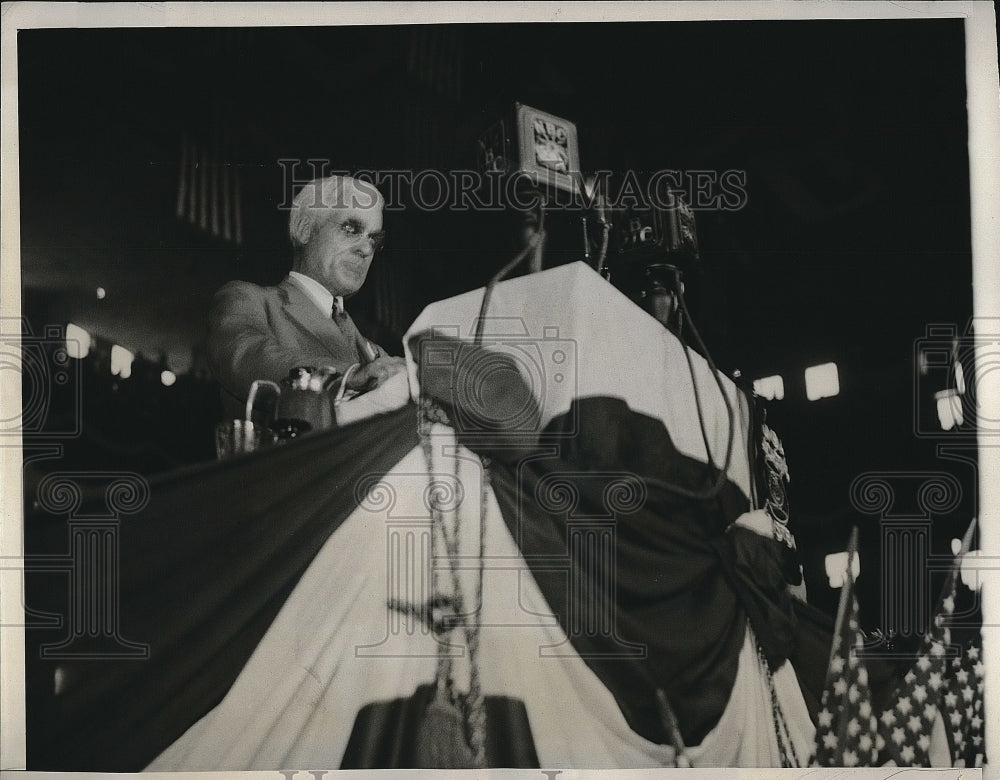 1932 Press Photo Joseph L. Scott Put Name Herbert Hoover Republican Convention - Historic Images