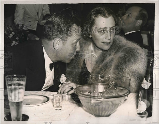 1940 Press Photo Mrs. Dodge Sloane, Erich Loder, Opening of Colony Club - Historic Images