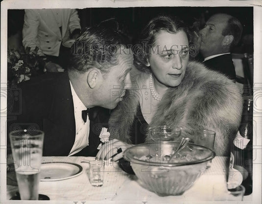 1940 Press Photo Mrs. Dodge Sloane, Erich Lodger, Colony Club Palm Springs - Historic Images