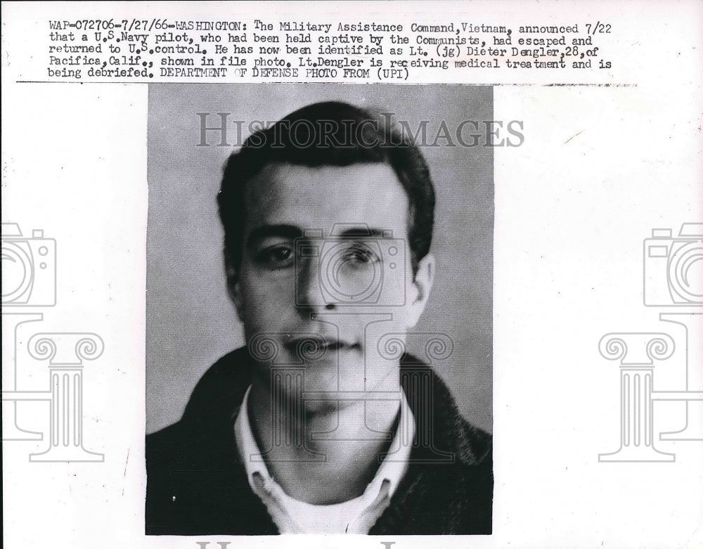 1966 Lt Dietre Dengler Escaped from Commnists  - Historic Images