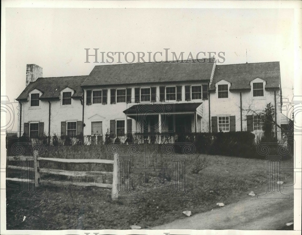 1932 Press Photo Home of Mr. &amp; Mrs. John R. C. Master, Colonial Village, PA - Historic Images