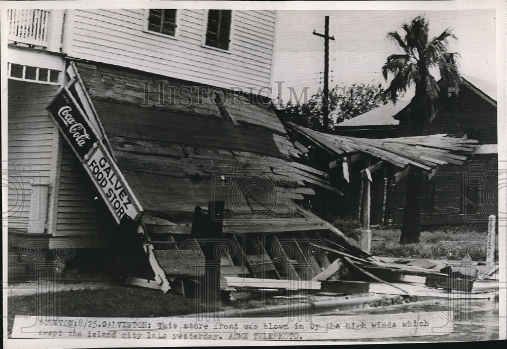 1947 Grocery Store In Galveston Damaged By High Winds  - Historic Images