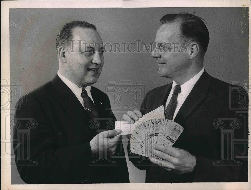 1963 John S. Nagy, Bob Conway of Fisher Foods - Historic Images