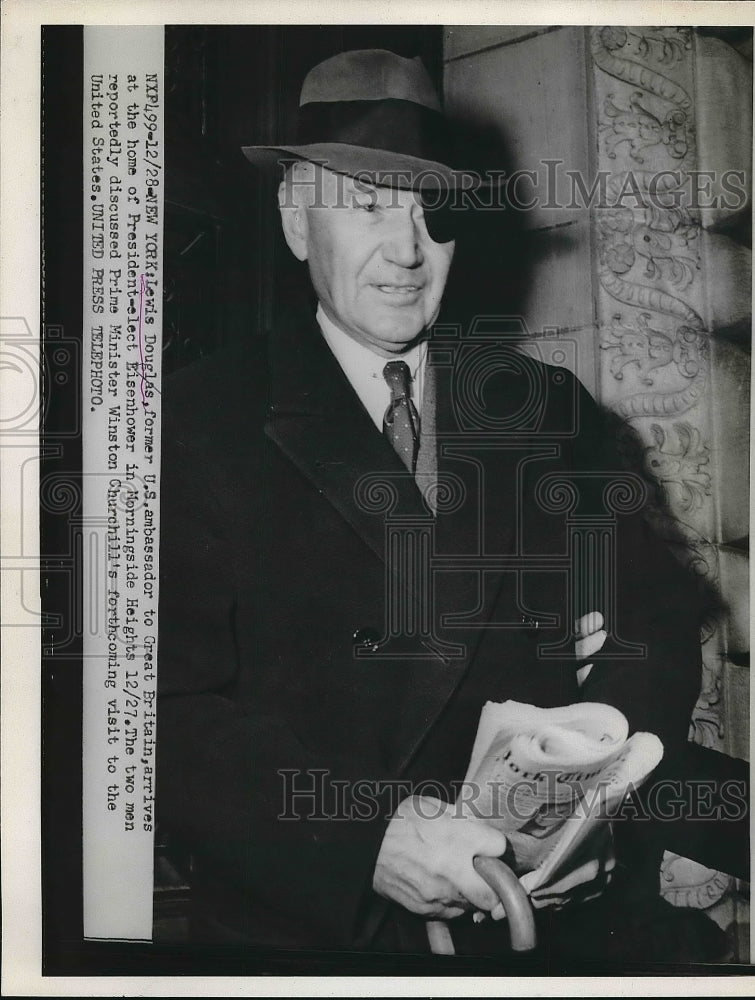 1953 Lewis Douglas Former US Ambassador to Great Britain  - Historic Images