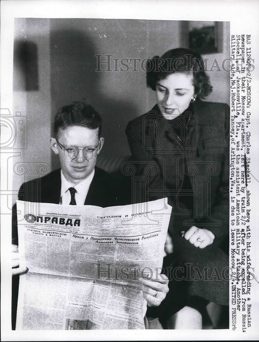 Capt. Charles Stockell and wife expelled from Russia  - Historic Images