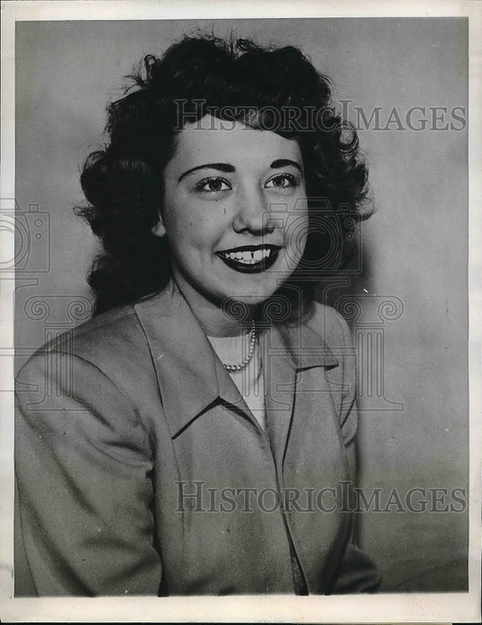 1948 Press Photo Stella Serephin Will be Mayor for a Day - Historic Images
