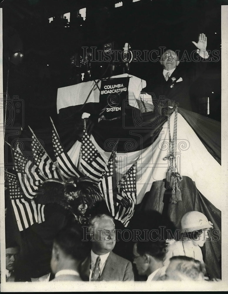 1932 Congressman Bertram Snell Addresses GOP Convention  - Historic Images