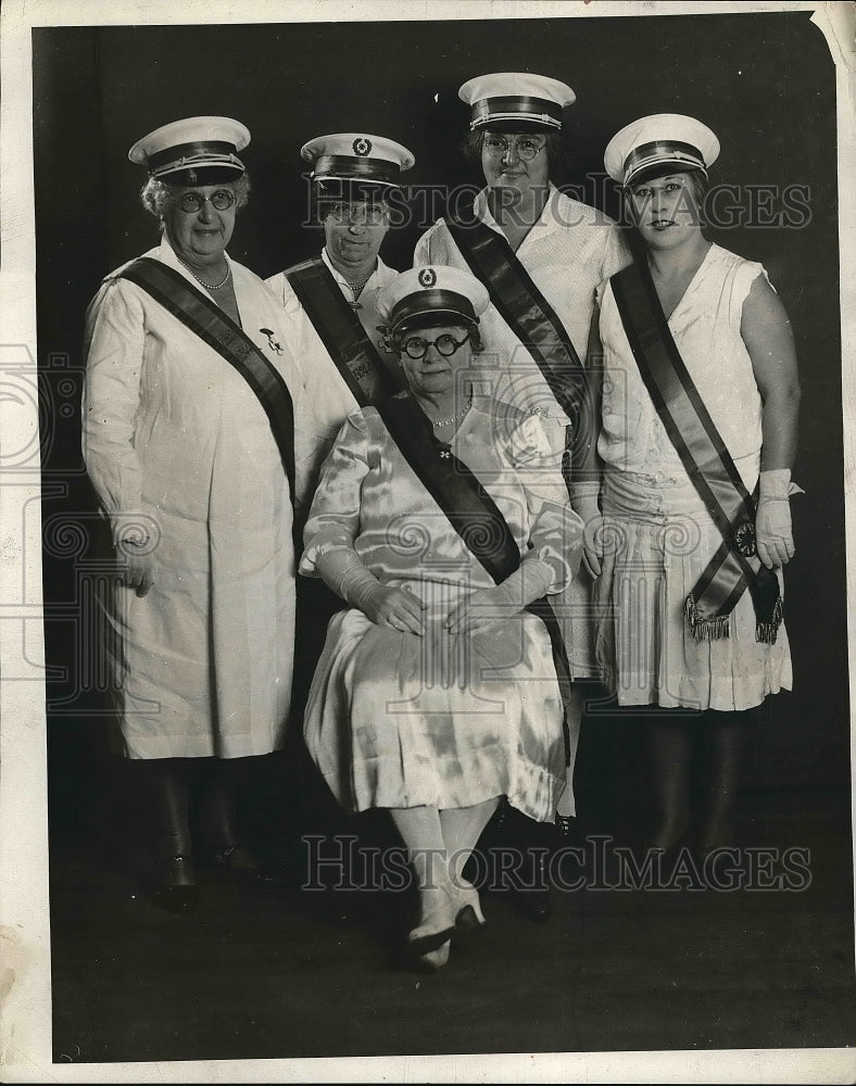 1932 Press Photo New Officers Ladies Auxiliary of O.D.D. Fellows - nea61963 - Historic Images