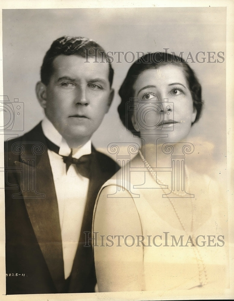 1931 Valentine Williams, Alice Crawford, Authors of &quot;Moon Maiden&quot; - Historic Images