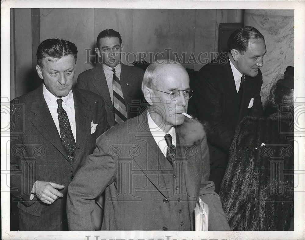 1946 Senator Charles W. Tobey, Edwin W. Pauley  - Historic Images