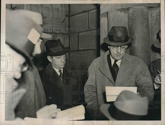 1936 Press Photo Warden Mark Kimberling & Richard Stockton - nea62118 - Historic Images