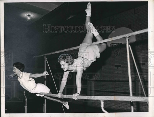 1964 Tina Hansar, Gail Aring, Lakewood High School Benefit - Historic Images
